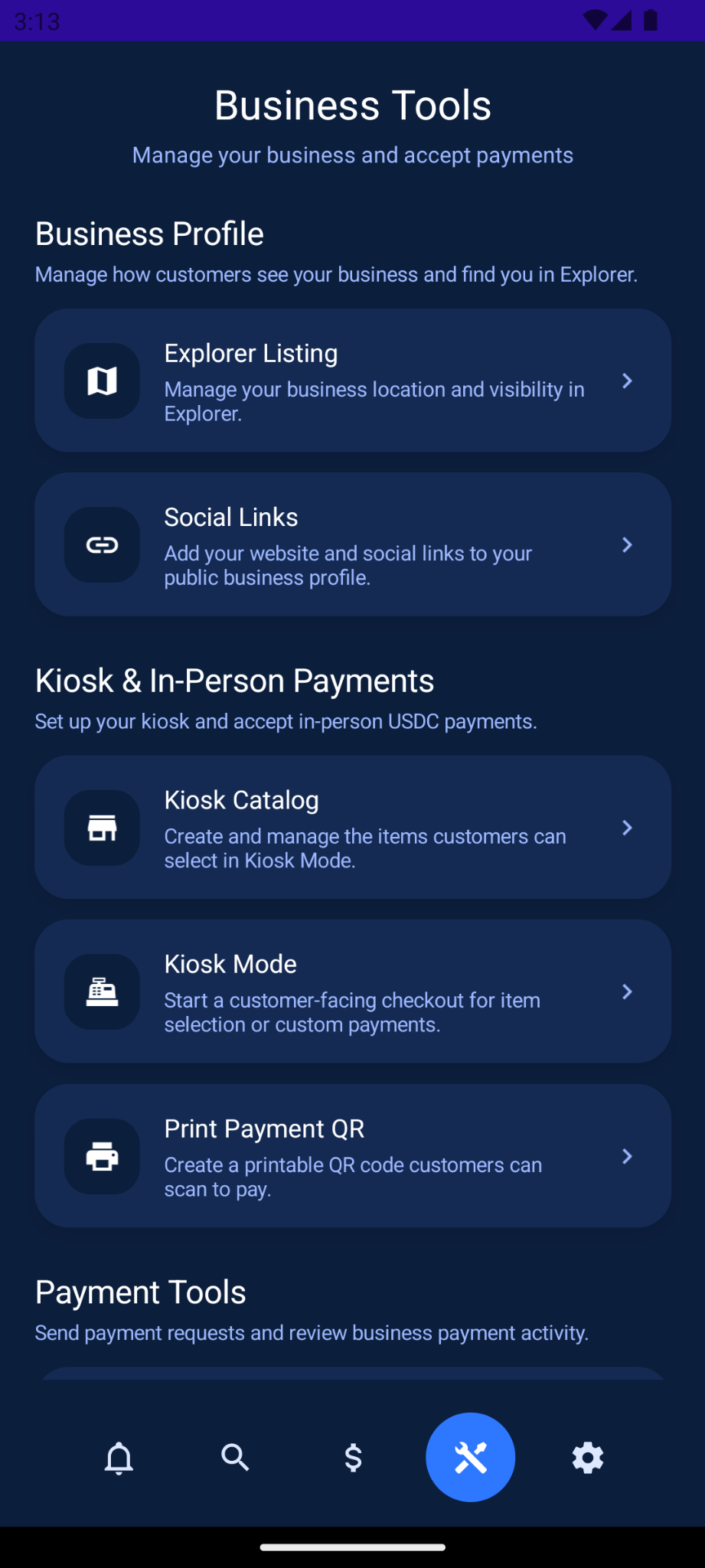 Yulo Business Tools dashboard